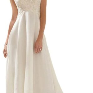 Robe De Mariée Fendue Jupe Tulle Blanche
