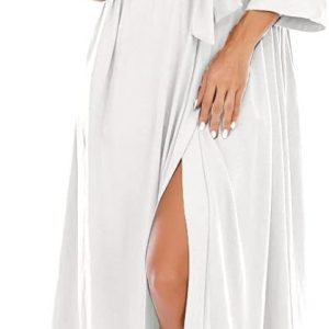 Robe De Mariée Dos Nu A Manches Longues Blanche