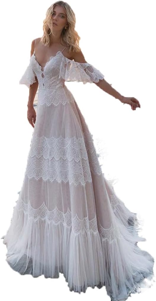 Robe De Mariée Vintage Sexy Blanche – Image 2