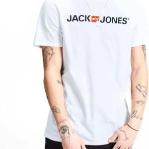 T-Shirt à Logo Col Rond Homme