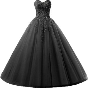 Robe De Mariée Noire Tulle