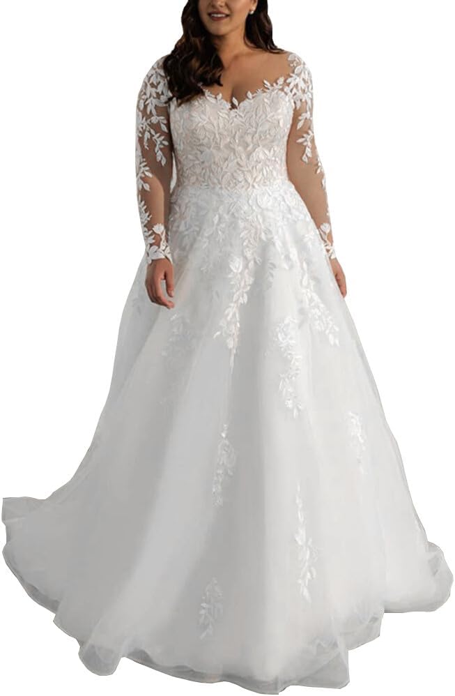 Robe De Mariée Grande Taille Trompette – Image 2