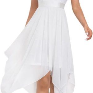 Robe De Mariée Courte Avec Tulle Blanche