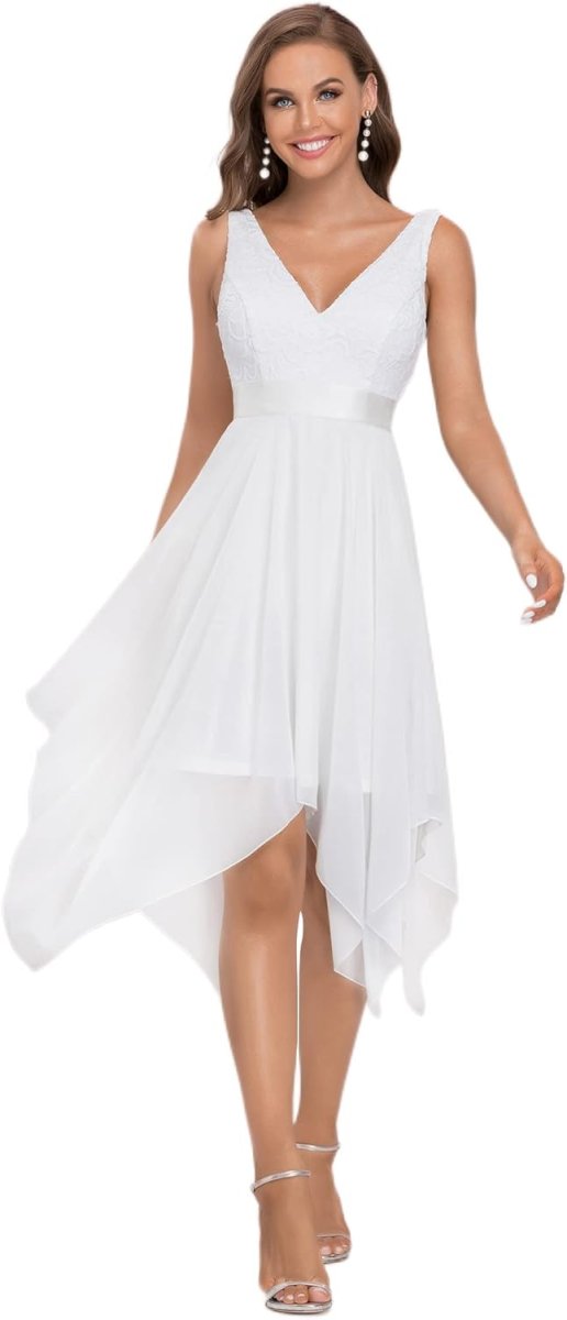 Robe De Mariée Courte Avec Tulle Blanche