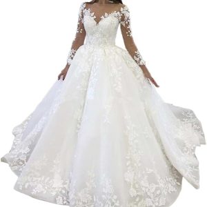 Robe De Mariée Princesse Manches Tombantes