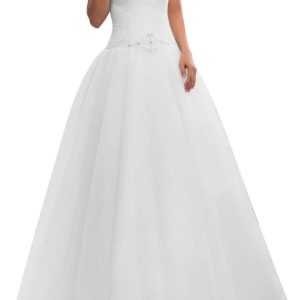 Robe de Mariée Princesse à Manches Longues et dentelle florale