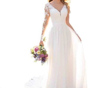 Robe De Mariée A Liseré Sensuelle