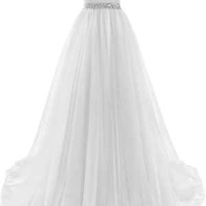 Robe De Mariée Courte Scintillante à Traîne Détachable