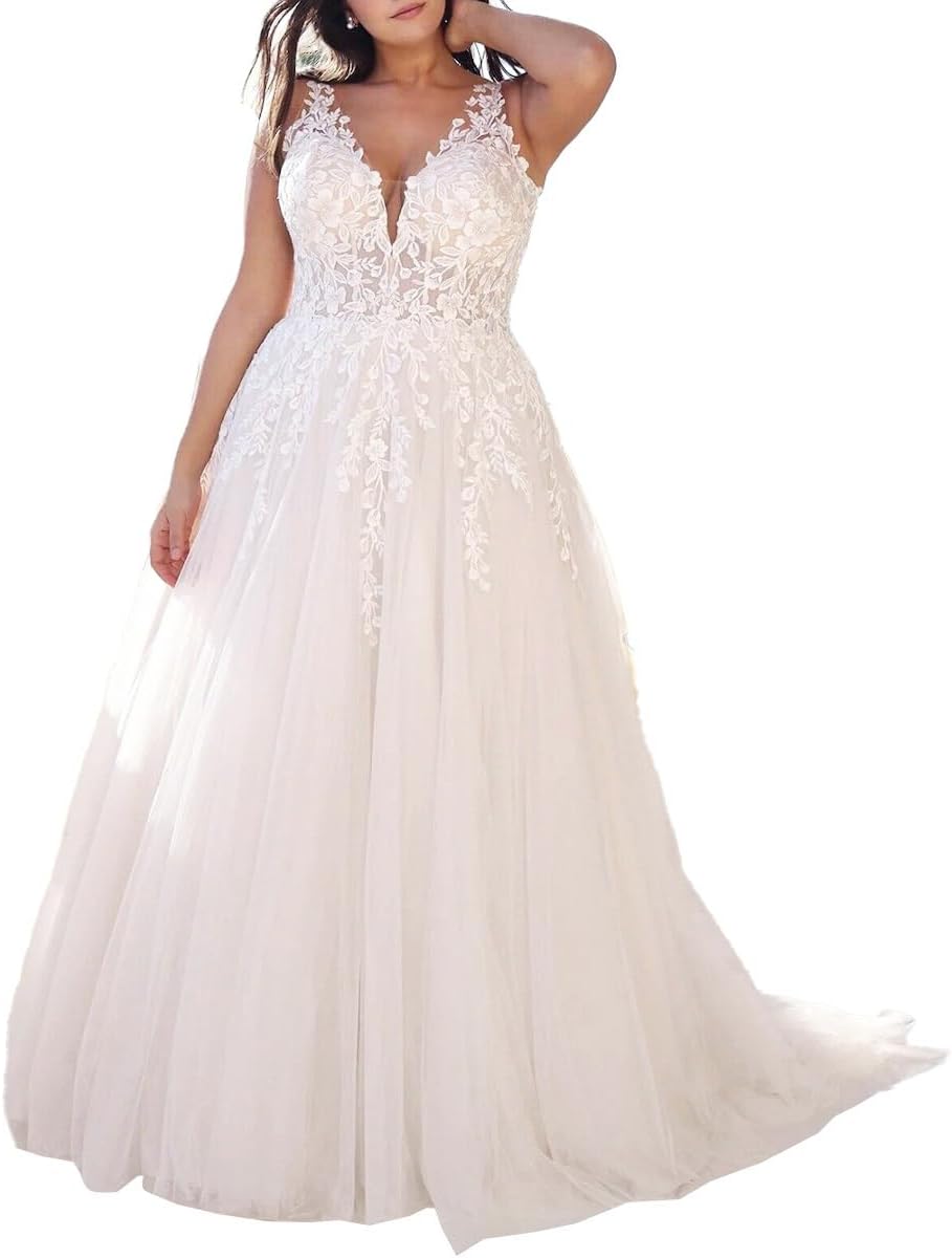 Robe De Mariée Bustier Séduisant et Jupe Fendue – Image 2