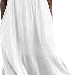 Robe Blanche Boheme Grande Taille
