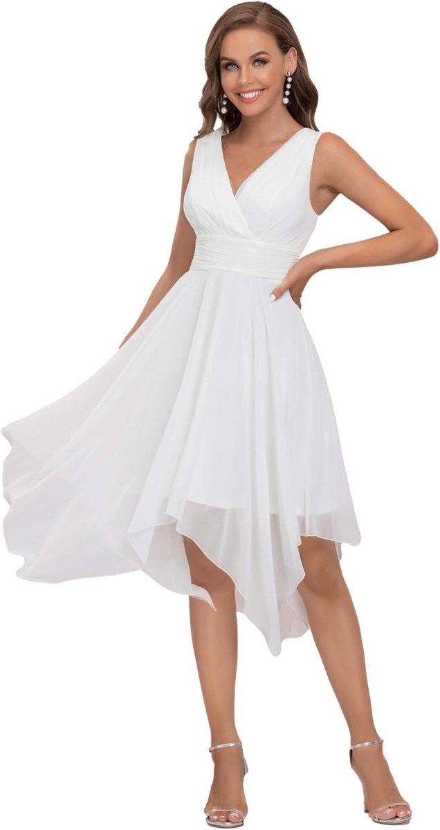 Robe De Soirée Blanche Courte