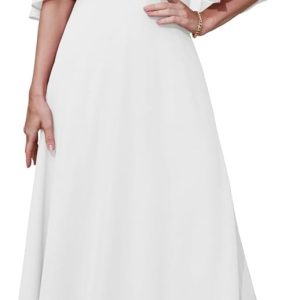 Robe de mariée A plissée simple et dentelle fine