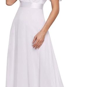 Robe De Mariée Bohème Fluide Blanche