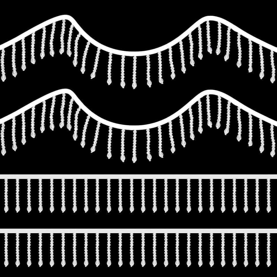 Robe De Mariée A Frange Perlée – Image 2