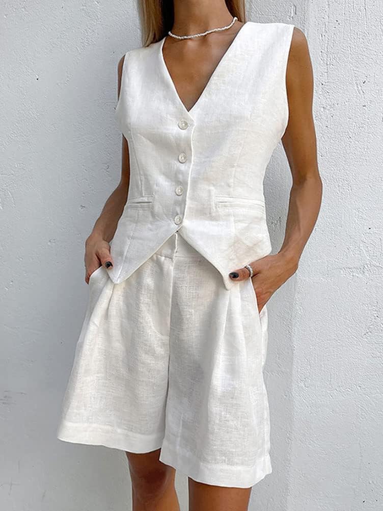 Ensemble Femmes Unisex Blazer à Manches Courtes – Image 4