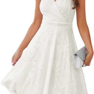 Robe De Mariée Courte Chic Blanche