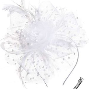 Chapeau Voile Mariage Blanc