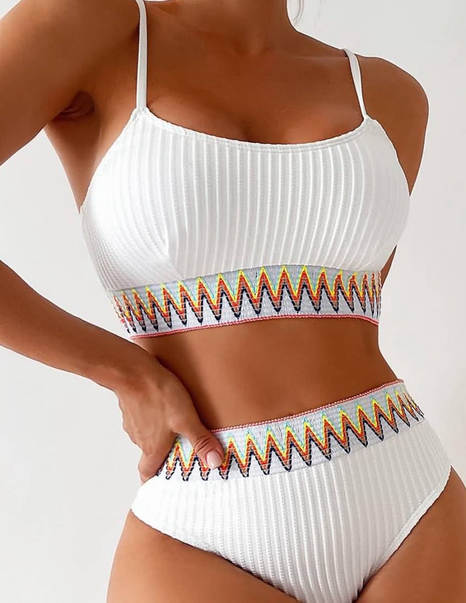 Bikini de Plage Ensembles Haute en Coussin avec Épaules Moulées – Image 8