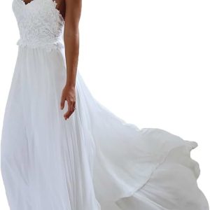 Robe De Mariée Bohème Sexy Dos Nu Blanche