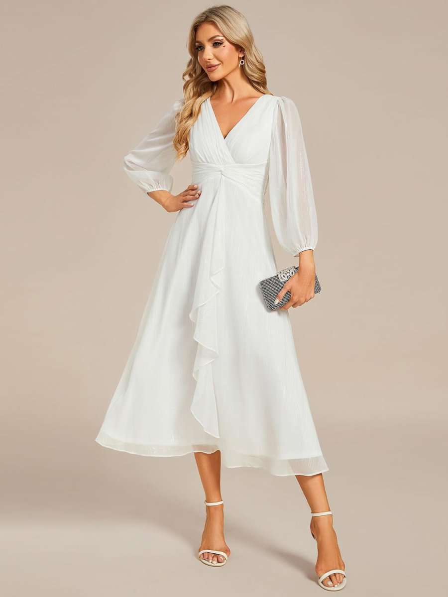 Robe De Mariée Bohème En Satin – Image 6