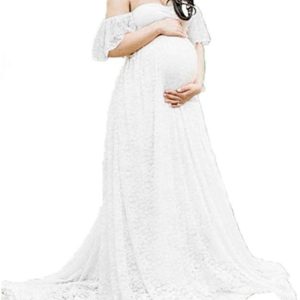 Robe Blanche Dentelle Grande Taille