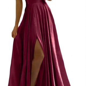 Robe De Mariée Princesse Asymétrique A Volants Blanche