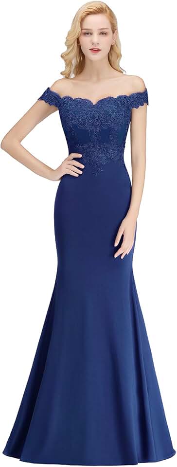 Robe De Sirène Formelle Avec Broderies