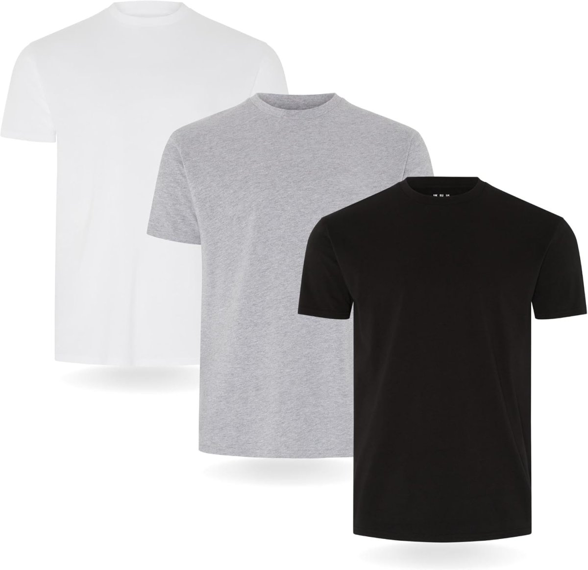 Triple Set ou Lot de 5 pièces de T-Shirts pour Hommes FM London en 100% Coton de Grande Qualité – Image 2