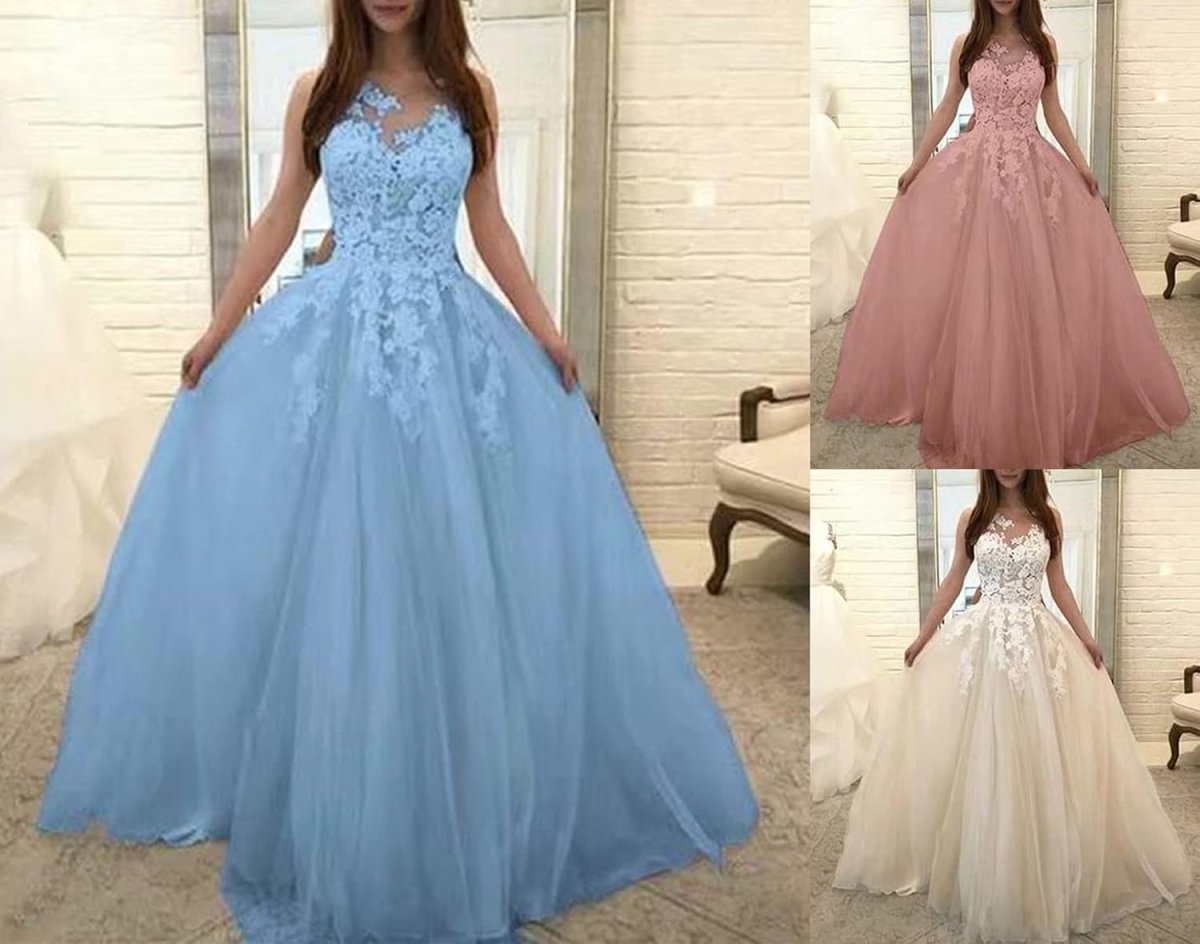 Robe De Mariée Dentelle Florale A Col Montant – Image 4