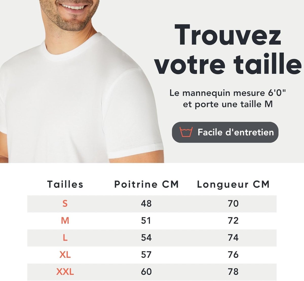 Triple Set ou Lot de 5 pièces de T-Shirts pour Hommes FM London en 100% Coton de Grande Qualité – Image 7