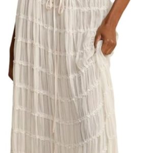 Smimgo : Ensemble Été 2000 – Longue Jupe et Débardeur en Mousseline de Soie