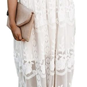 Robe de Mariée Bohème Manche Cloche Blanche