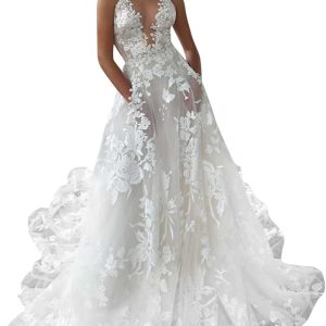 Robe De Mariée Bohème Dos Nu Blanche