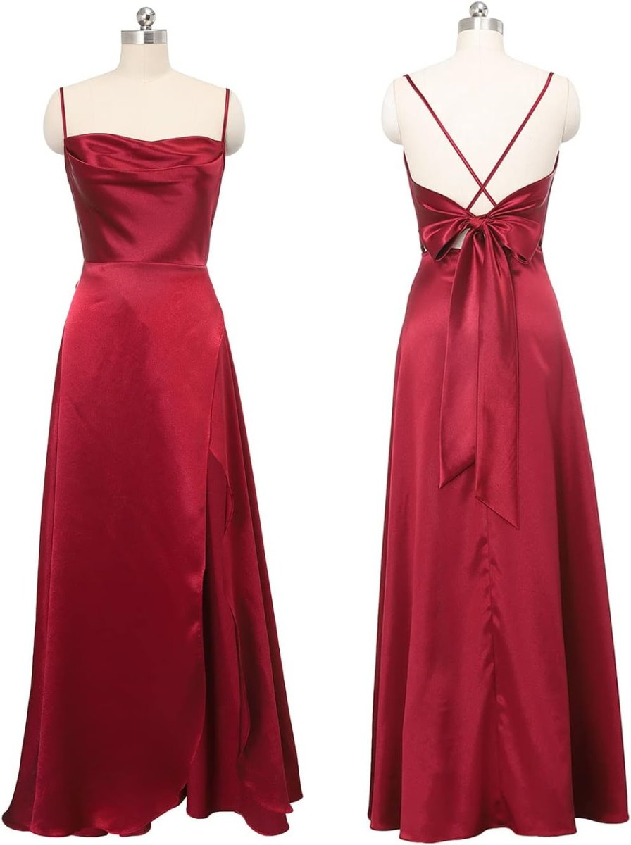 Robe De Mariée Simple Avec Nœud Blanche – Image 5