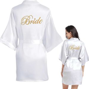 Robe De Mariée En Satin Blanche