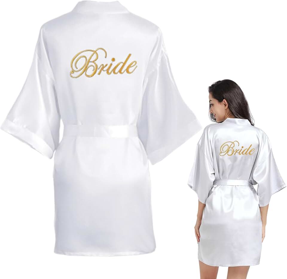 Robe De Mariée En Satin Blanche – Image 2