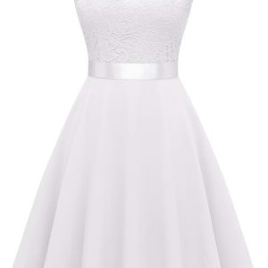 Robe De Mariée Courte Détachable Blanche