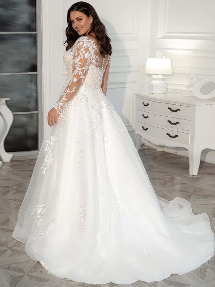 Robe De Mariée Grande Taille Trompette – Image 4