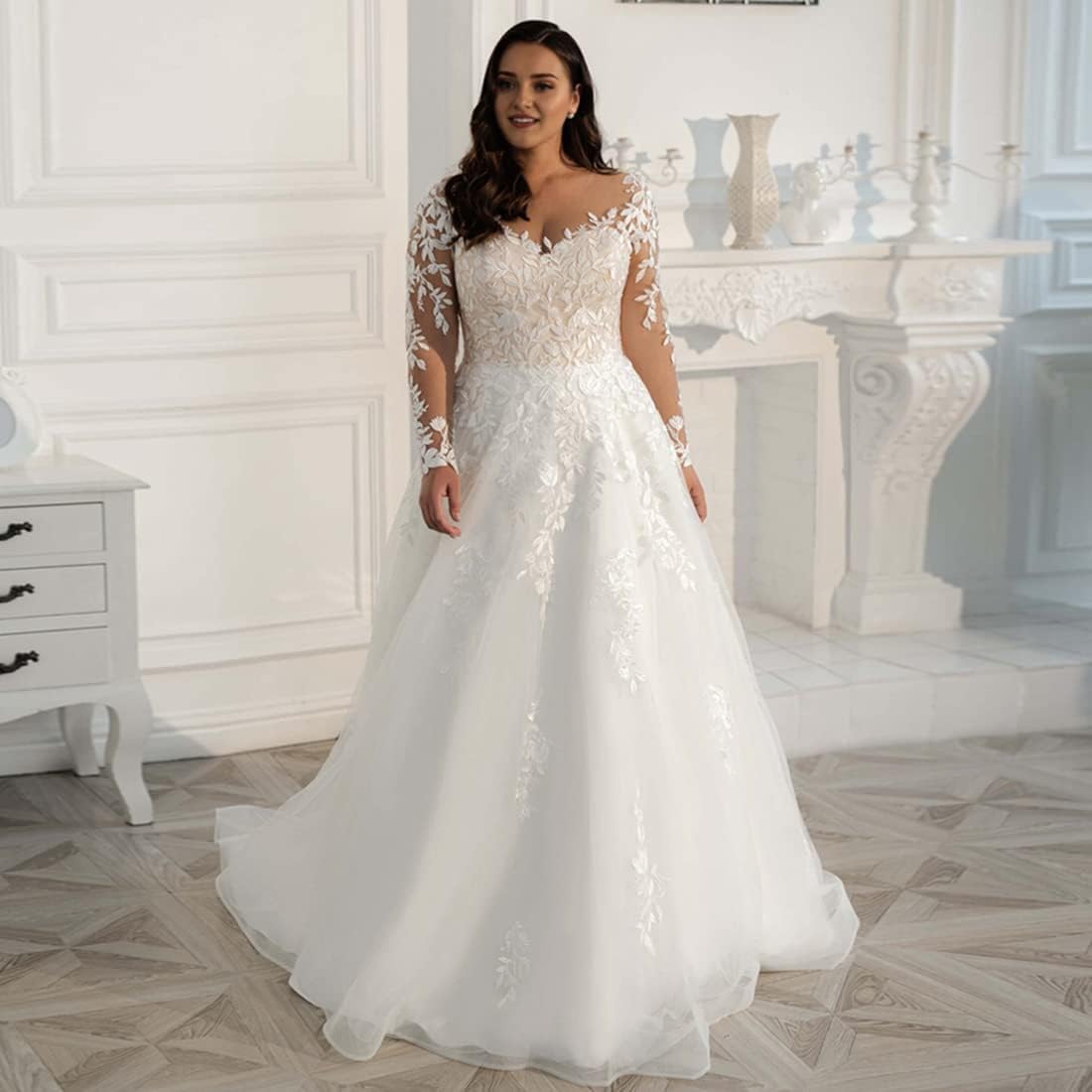 Robe De Mariée Grande Taille Trompette – Image 7