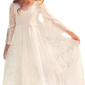 Robe Boheme Blanche Enfant