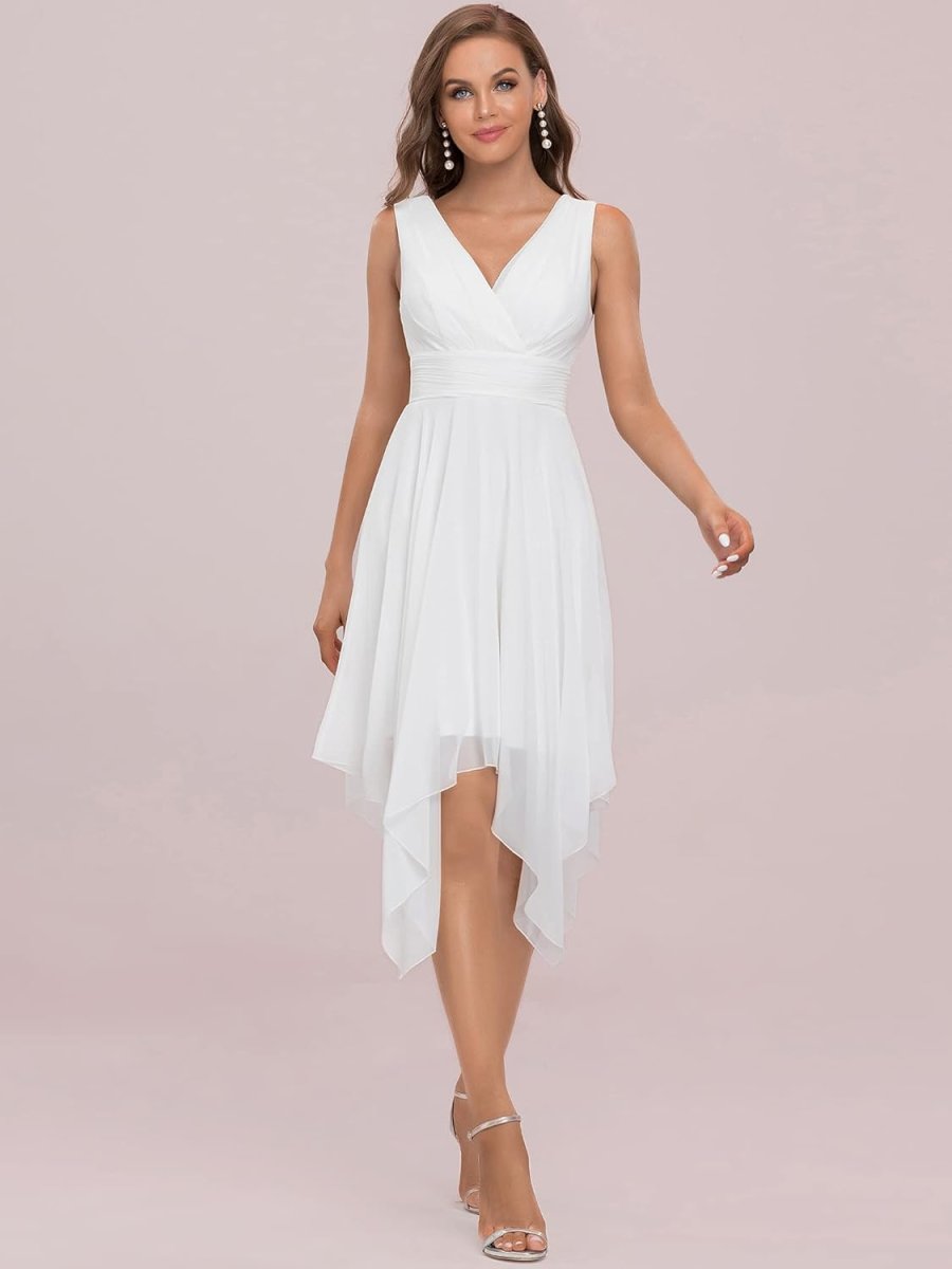 Robe De Soirée Blanche Courte – Image 8