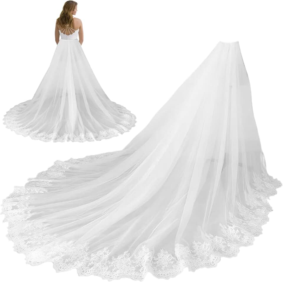 Robe De Mariée Fourreau A Traîne Détachable – Image 2