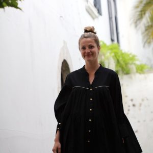 Robe chemise courte noire