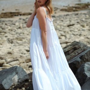 Robe Isla longue blanche