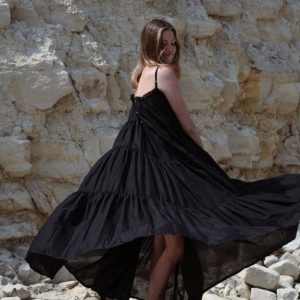 Robe Isla longue noire