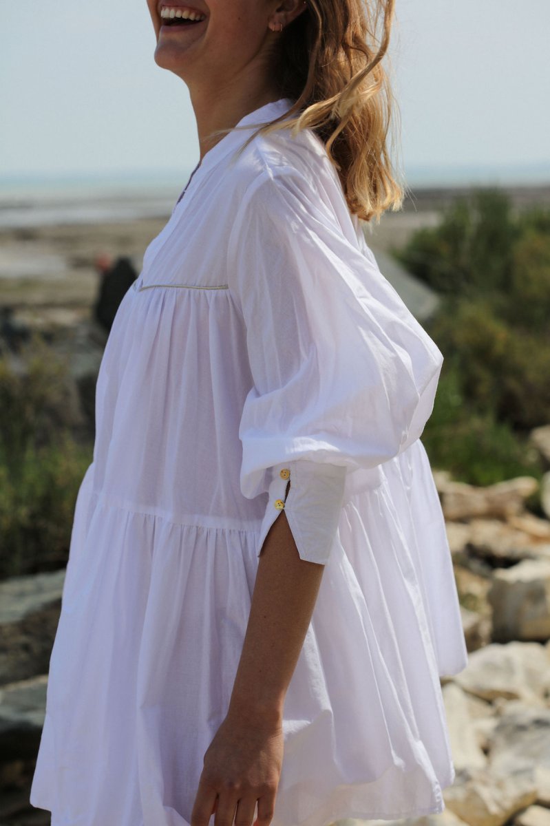 Robe chemise courte blanche – Image 5