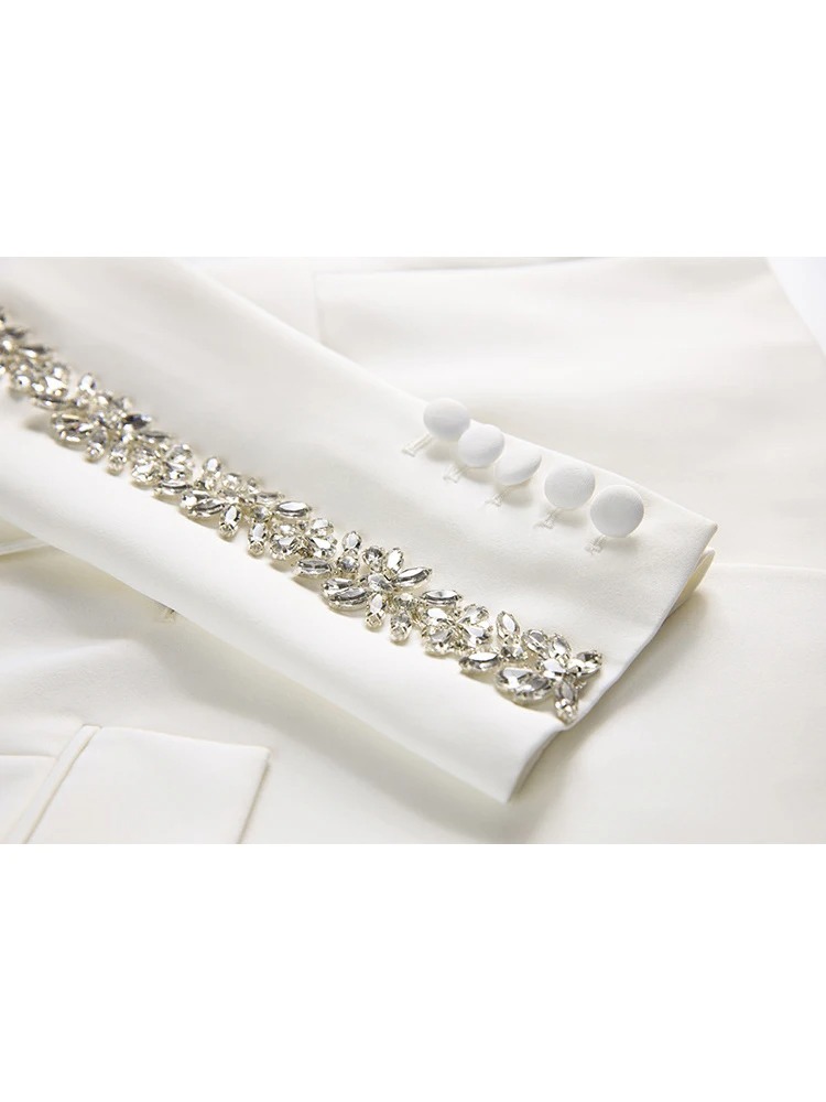 Tailleur Blanc Chic Femme – Image 5