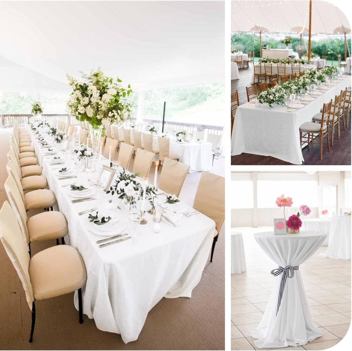 Robe De Mariée Sirène Fendu Blanche – Image 8