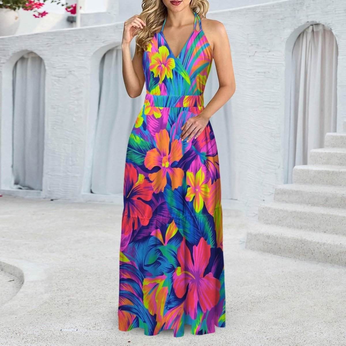 Robe Courte Blanche En Dentelle Sans Manche – Image 6