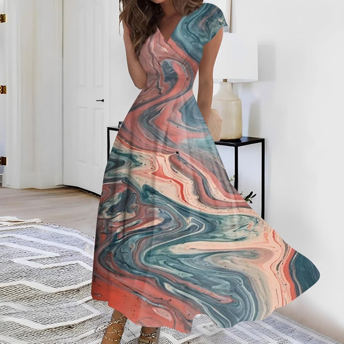 Robe De Mariée Dos Perlé Blanche – Image 6